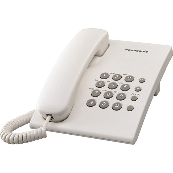 PANASONIC (KX-TS500EXW) Corded Telephone, White