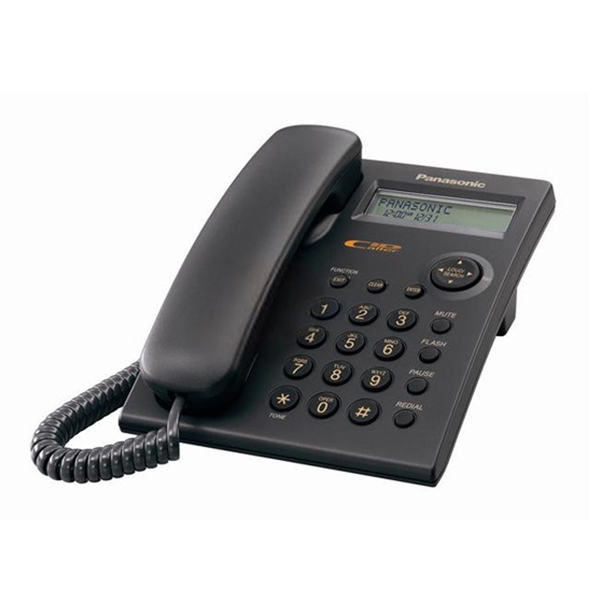 PANASONIC KX-TSC11EXB Corded Phone, Black