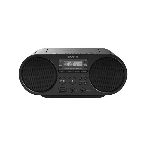 SONY ZS-PS50B Φορητό Ραδιόφωνο με CD Player, Μαύρο