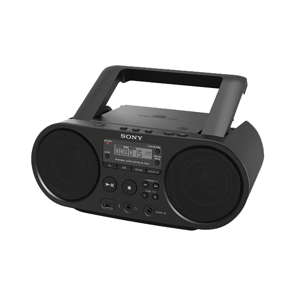 SONY ZS-PS50B Φορητό Ραδιόφωνο με CD Player, Μαύρο | Sony| Image 2