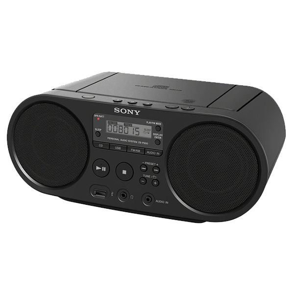 SONY ZS-PS50B Φορητό Ραδιόφωνο με CD Player, Μαύρο | Sony| Image 3