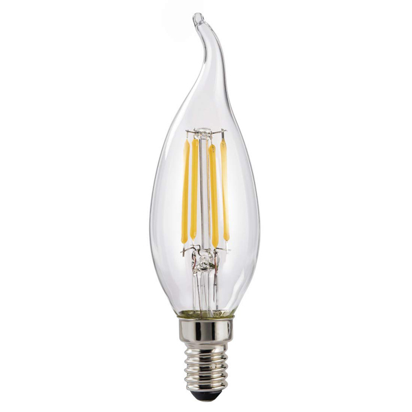 XAVAX 112603, 4W, E14, 470lm replaces 40W  LED Bulb Candle, White