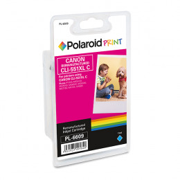 POLAROID CANON CLI-551C XL Ink Cartridge, Cyan | Polaroid