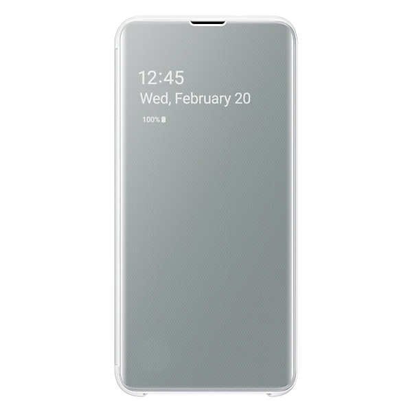 SAMSUNG Flip Cover Clear View for Samsung Galaxy S10e, White