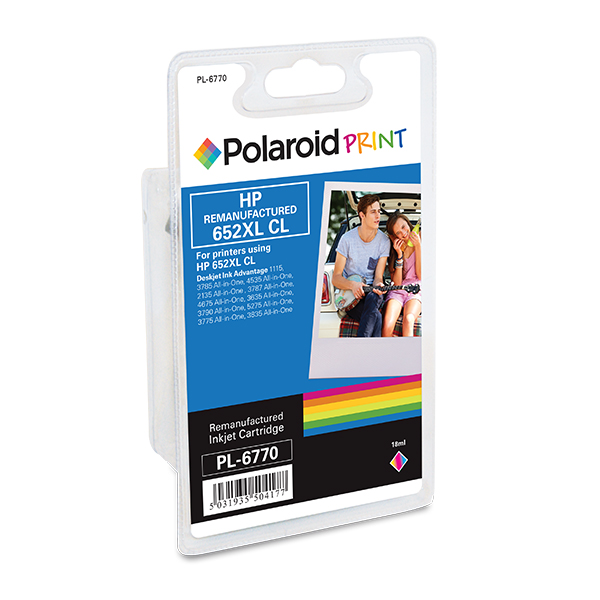 POLAROID HP 652XL Colour  Ink Cartridge