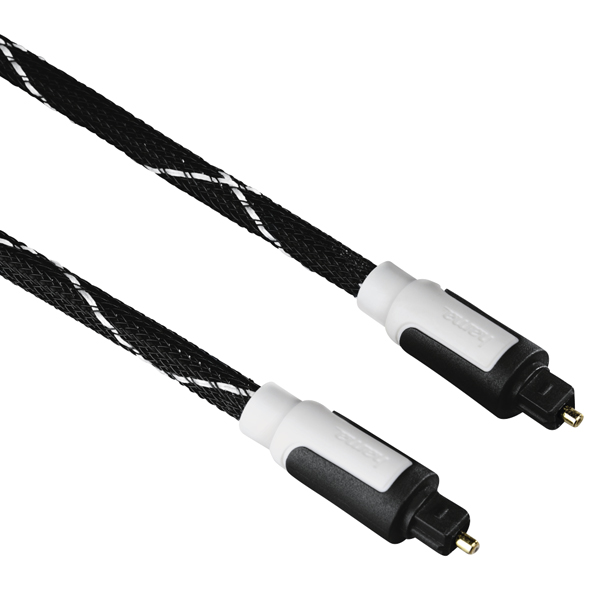 HAMA 00030130 Audio Optical Fibre Cable, ODT plug (Toslink), 1.5 m