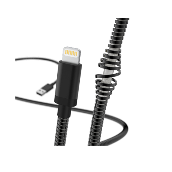 HAMA 00183339 Metal Charging / Data Cable, Lightning, 1.5 m, Black