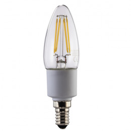 XAVAX 126560 LED Filament, E14, 470lm, candle bulb, warm white, dimmable | Xavax