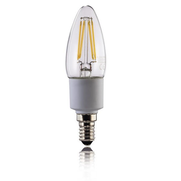 XAVAX 112560 LED Filament, E14, 470lm, candle bulb, warm white, dimmable | Xavax| Image 2
