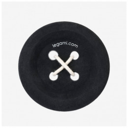 LEGAMI Eraser In Button-Shaped, Black | Legami