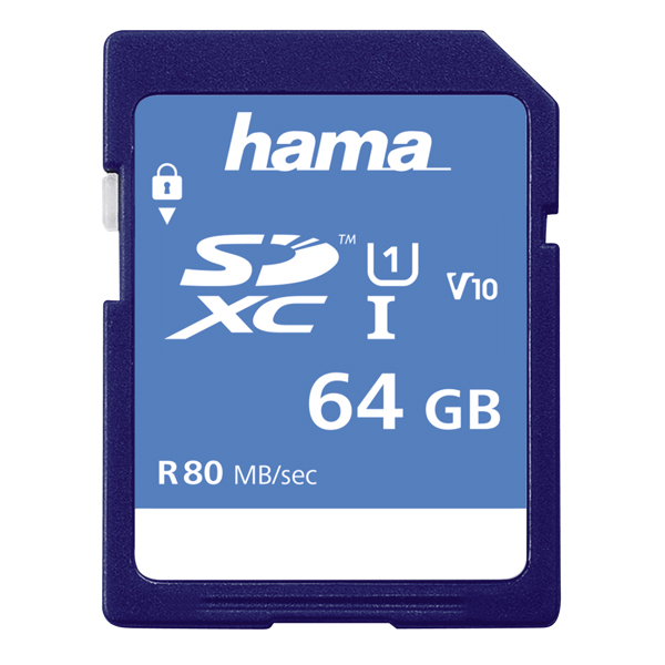 HAMA 00124136 SDXC Μemory Card 64GB Class 10