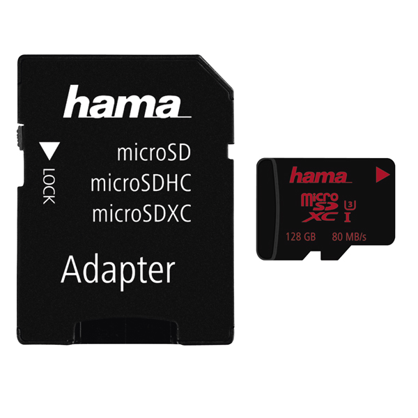 HAMA 00181000 microSDXC 128GB UHS Speed Class 3