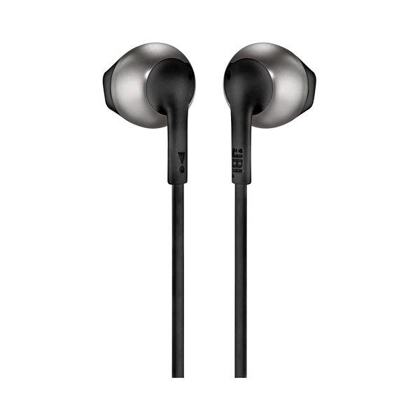 JBL T205 Pure Bass In-Ear Heaphones with Microphone, Black