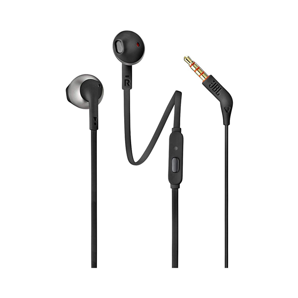 JBL T205 Pure Bass In-Ear Heaphones with Microphone, Black | Jbl| Image 2