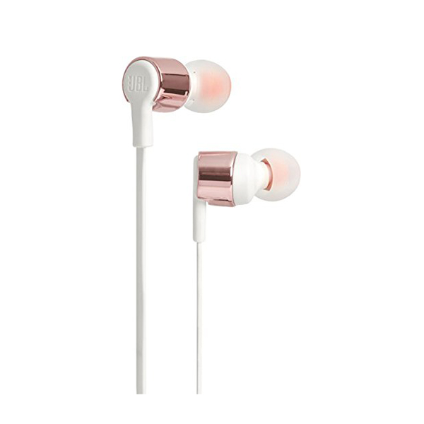 JBL T210 Pure Bass In-Ear Heaphones with Microphone, Pink/Gold | Jbl| Image 2