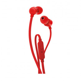 JBL T110 Pure Bass Ιn-Ear Headphones with Microphone, Red | Jbl