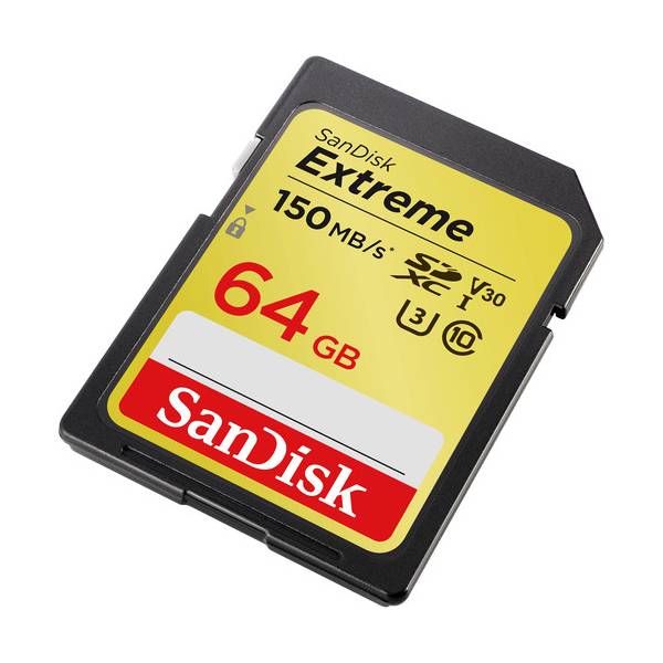 SANDISK Memory Card, 64 GB, Class 10, 150 MB/s
