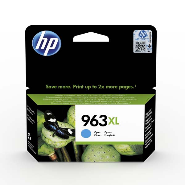 HP 963 XL Ink Cartridge, Cyan