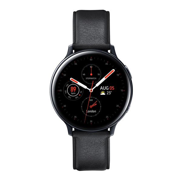 SAMSUNG Galaxy Watch Active 2 Aνοξείδωτο Ατσάλι 44mm, Μαύρο