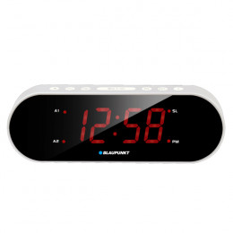 BLAUPUNKT CR6SL Clock Alarm Radio, Silver | Blaupunkt