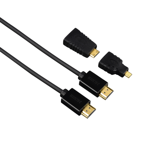 ΗΑΜΑ 54561 καλώδιο High Speed ​​HDMI ™ με Ethernet, προσαρμογείς HDMI ™ 1,50 m + 2 | Hama| Image 1