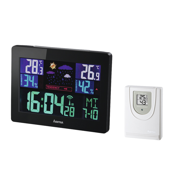 HAMA 00136259 Radio Alarm Clock With Temperature Indicator