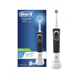 ORAL B Vitality 100 Crossaction Electric Toothbrush, Black | Braun