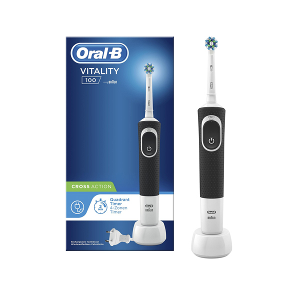 ORAL B Vitality 100 Crossaction Electric Toothbrush, Black