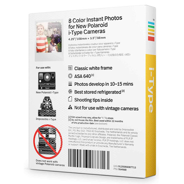 POLAROID i-Type Έγχρωμο Χαρτί Εκτύπωσης, 8 Φύλλα | Polaroid| Image 2