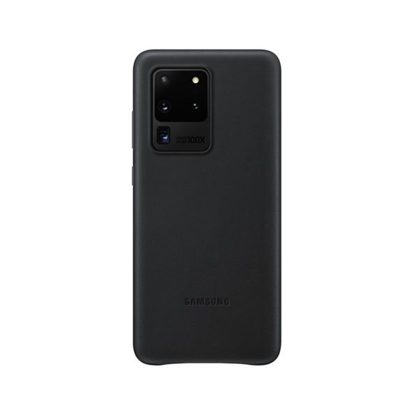 SAMSUNG Δερμάτινη Θήκη για Samsunγ Galaxy S20 Ultra Smartphone, Μαύρο