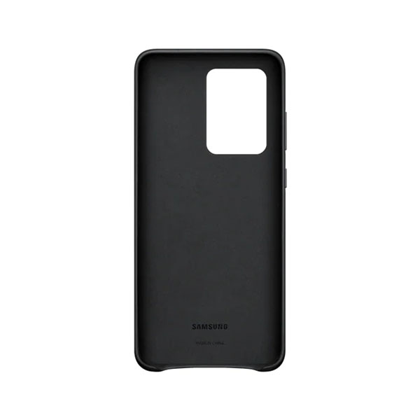 SAMSUNG Leather Cover For Samsung Galaxy S20 Ultra Smartphone, Black | Samsung| Image 2