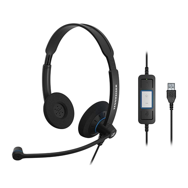 SENNHEISER SC-60-USB-ML On-Air Ακουστικά, Μαύρο