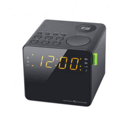 MUSE M-187 CR Radio Alarm Clock, Black | Muse