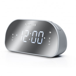 MUSE M-170 CMR Radio Alarm Clock, Grey | Muse