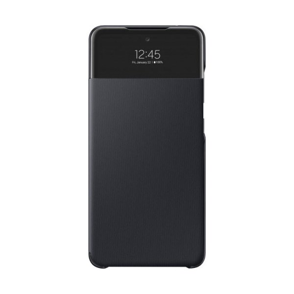 SAMSUNG S View Θήκη Πορτοφόλι για Samsunγ Galaxy A72 Smartphone, Μαύρο