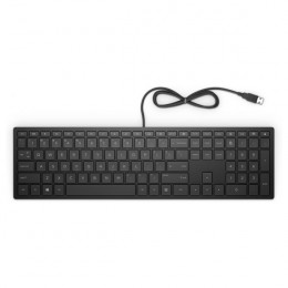 HP 4CE96AA 300 Wired Keyboard, Black | Hp