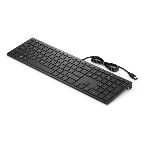 HP 4CE96AA 300 Wired Keyboard, Black | Hp| Image 2