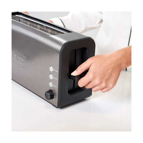 BLACK & DECKER BXTO1000E Toaster, Inox | Black-decker| Image 3