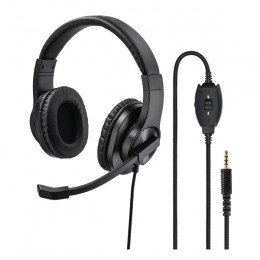 HAMA 00139926 HS-P350 Over-Ear Wired Headphones, Black | Hama