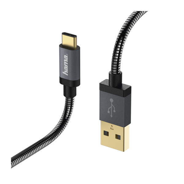 HAMA 00173636 USB Type-C Καλώδιο Φόρτισης και Μεταφοράς Δεδομένων 1.5 μέτρο, Μαύρο | Hama| Image 2
