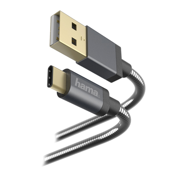 HAMA 00173636 USB Type-C Καλώδιο Φόρτισης και Μεταφοράς Δεδομένων 1.5 μέτρο, Μαύρο | Hama| Image 3