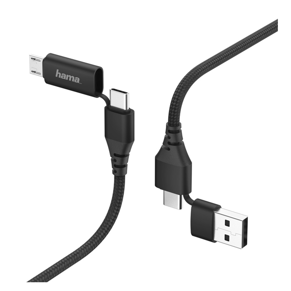 HAMA 00183296 4 in 1 USB Type-C Data Transfer Cable