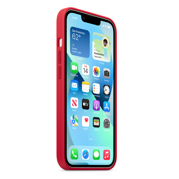 APPLE MM2C3ZM/AΘήκη Σιλικόνης με ΜagSafe για iPhone 13 Smartphone, Κόκκινο | Apple| Image 3