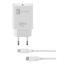 CELLULAR LINE Charger for Apple with Cable, White | Cellular-line