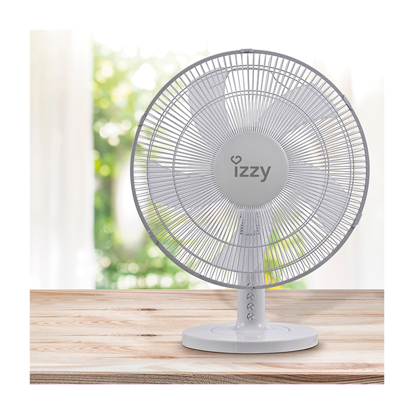 IZZY 223918 Desktop Fan, 16" White | Izzy| Image 2