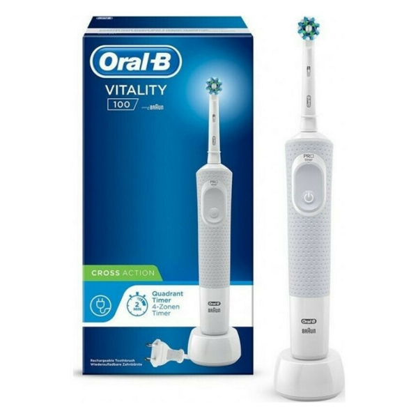 BRAUN ORAL-B Vitality 100 Crossaction Electric Toothbrush, White | Braun| Image 2