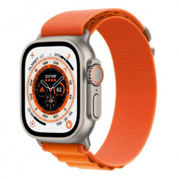 APPLE Watch Ultra GPS + Cellular 49mm, Titanium with Orange Alpine Loop Large | Apple