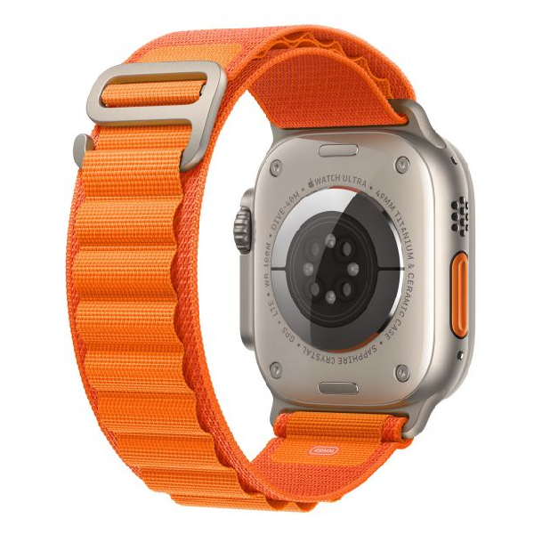 APPLE Watch Ultra GPS + Cellular 49mm, Τιτάνιο με Πορτοκαλί Alpine Loop Large | Apple| Image 3