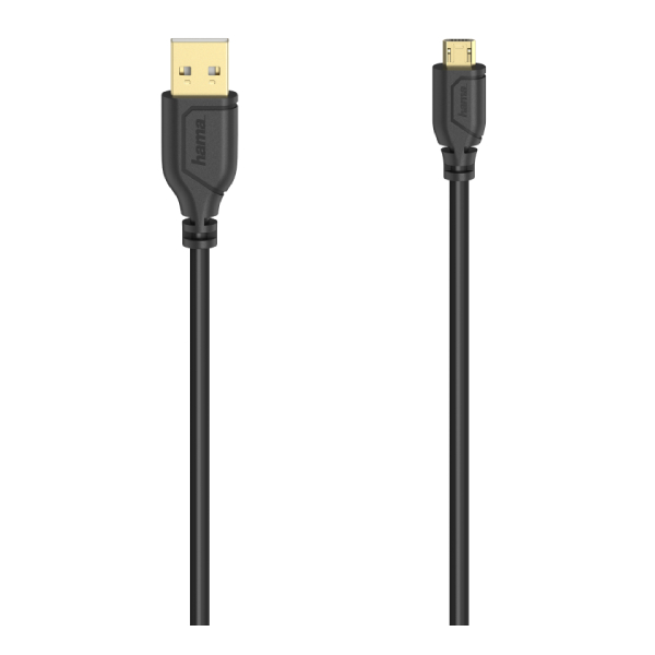 HAMA 00200610 Flexi-Slim Καλώδιο Micro-USB, 0.75 Μέτρα
