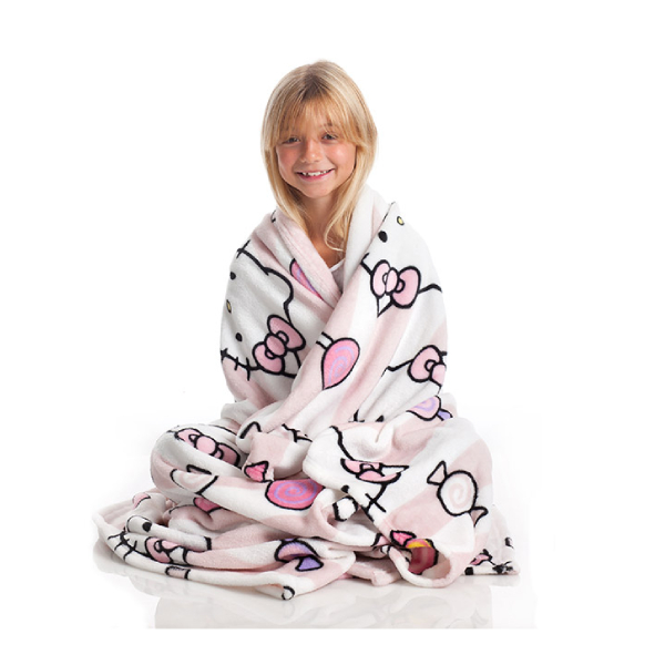 KANGURU Plaid Hello Kitty Kids Blanket, 130 x 170 cm | Kanguru| Image 2